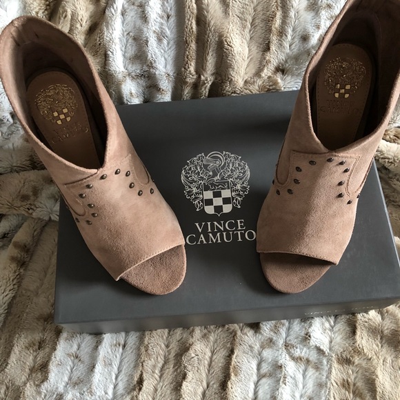 Vince Camuto Shoes - Vince Camuto Corrainne Studded Open Toe Bootie